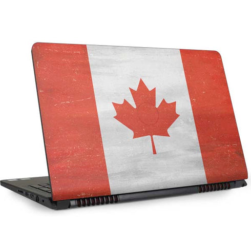 Canada Flag Distressed Dell Inspiron Skin